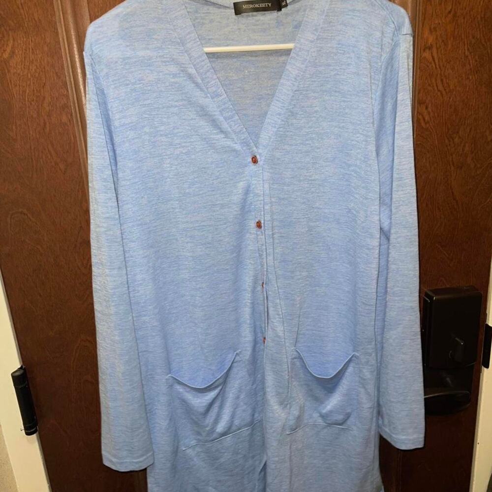 Light Blue Merokeety Cardigan - Size XL